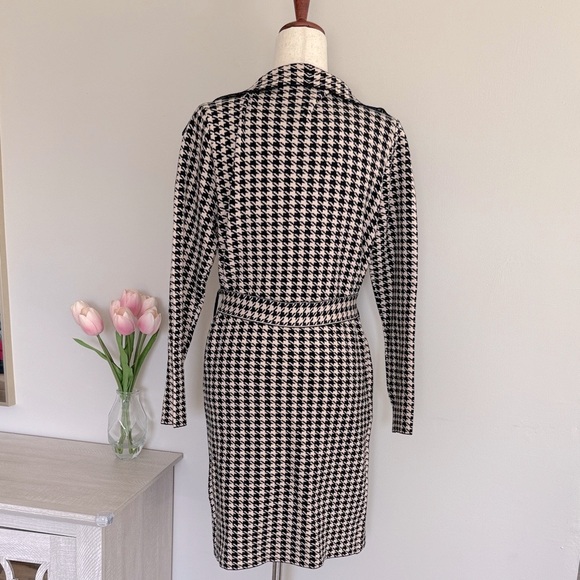 *NWT* Houndstooth Belted Coat - Picture 7 of 9